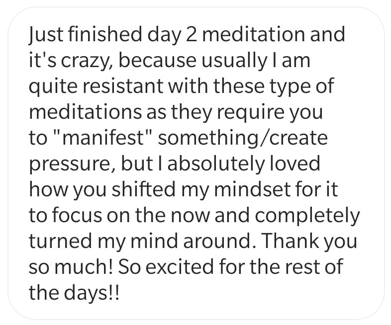 5 Day Frequency Reset testimonial 3